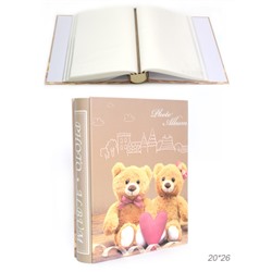 Фотоальбом 100 фото 15х21 Мишка / 9295 /уп 36/ (Голубой)