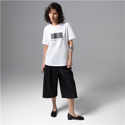 Футболка свободной посадки, Модная перезагрузка (белая)