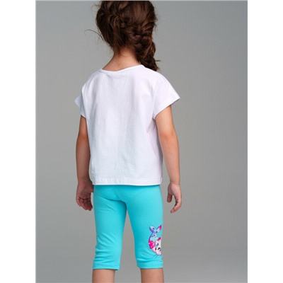 Брюки трикотажные для девочек (легинсы укороченные), 2 пары в комплекте