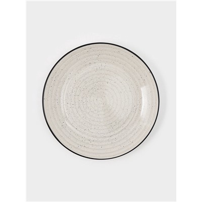 Набор тарелок Доляна Nature, 4 шт., d=27 см, керамика, бежевые