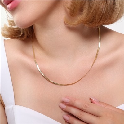 Цепочка на шею ювелирная бижутерия Итальянское золото (покрытие желтое 14к), арт.313.138