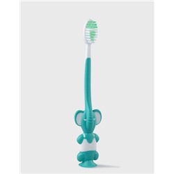 Детская зубная щётка с песочными часиками (зелёная)