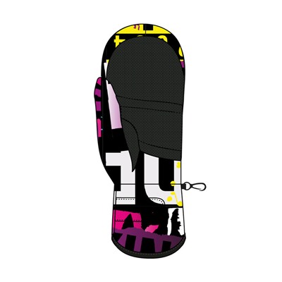 Варежки текстильные для девочек