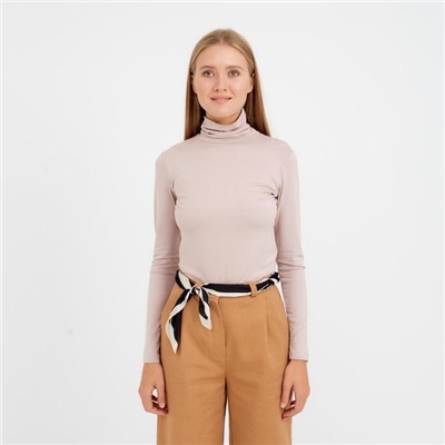 Водолазка женская MINAKU: Basic line, размер 42, бежевая