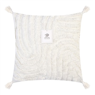 Наволочка декоративная «Этель» Бохо, 45×45 см, цвет молочный, 100% хлопок