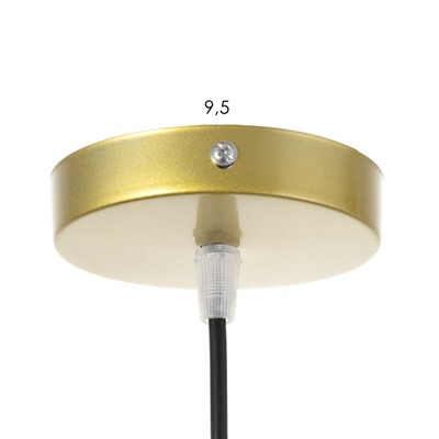 Светильник «Эллен» 1хЕ27 40 Вт золото 12×12×15-115 см