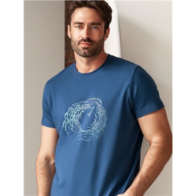 Футболка из премиального хлопка с авторским принтом