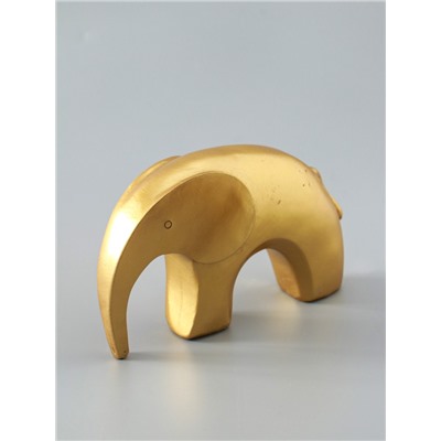 УЦЕНКА Фигурка полистоун «Золотой слоник», 3.5×13×7.5 см