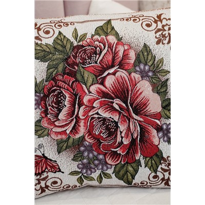 Наволочка декоративная 50х50 Три пиона НАТАЛИ, 1092875