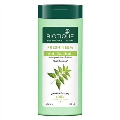 Biotique Fresh Neem Anti Dandruff Shampoo & Conditioner / Биотик Ним Шампунь И Кондиционер Против Перхоти 180 мл