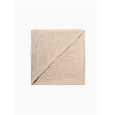 Полотенце - уголок муслиновое «Крошка Я», 75×75 см, хлопок 100%, бежевое