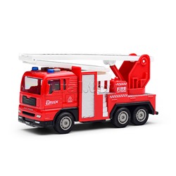 Машина "Пожарная" с лестницей (свет, звук) в коробке