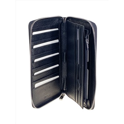 Клатч мужской из натуральной кожи, цвет черный