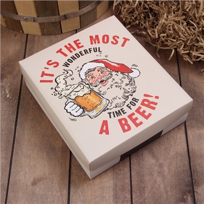 Набор новогодний подарочный «Этель. Санта видит всё», 7 предметов, полотенце, расчёска, щётка - массажёр