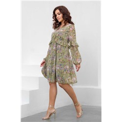 Платье Пиаф (Оливковый)