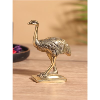 Сувенир «Страус», 7×4×10 см, бронза