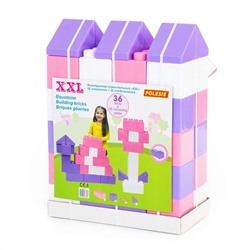 Wader Конструктор строительный "XXL", 36 элементов (v2) + соединитель (30 элементов)