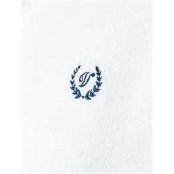 Футболка-поло из фактурного трикотажа