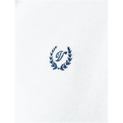 Футболка-поло из фактурного трикотажа