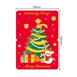 Набор новогодних складных настольных открыток 8 штук