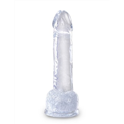 Прозрачный фаллоимитатор 7  Cock with Balls - 20,3 см.