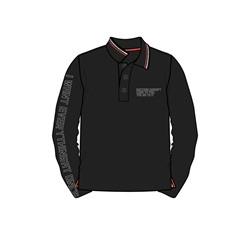 Сорочка трикотажная с воротником поло для мальчиков