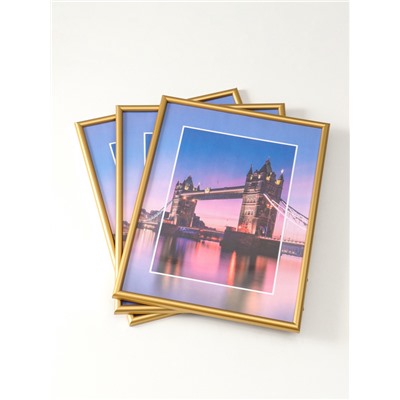 Набор фоторамок для фото 30×40 см Vivo, 3 шт., (пластиковый экран), золото