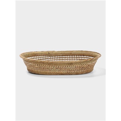 Корзинка плетёная из ротанга «Цветы 2», 34×26×7 см, МИКС