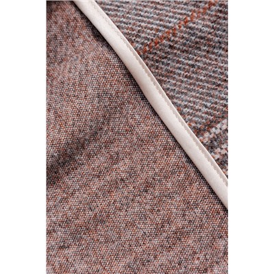 Юбка теплая в клетку миди 273-1BRN НАТАЛИ, 1232215