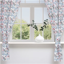 Комплект штор для кухни с подхватами «Доляна. Магнолия», 150×180 см - 2 шт., 50% хлопок, 50% п/э