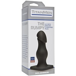 Чёрная анальная пробка TitanMen The Rumpy - 16,5 см.