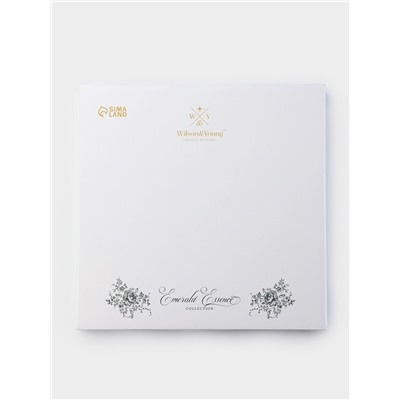 Тарелка глубокая WY Emerald Essence, 200 мл, d=21.5 см, фарфор, белая
