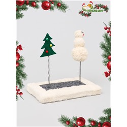 Игрушка для кошек с дразнилками «Зимний лес», цвет МИКС