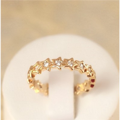 Кольцо позолота  Н01-14279 размер 16,5 17,5 18,5