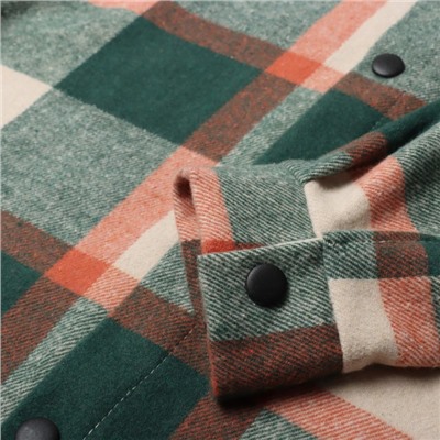 Рубашка мужская в клетку MIST, размер 56, зеленый