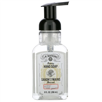 J R Watkins, Foaming Hand Soap, Coconut, 9 fl oz (266 ml)