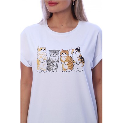 Футболка женская ФЖ055 (Белый)