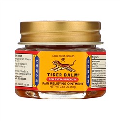 Tiger Balm, Обезболивающая мазь усиленного действия, 18 г (0,63 унции)