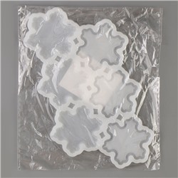 Молд силикон, «Снежинки» 17.5×13×0.3 см