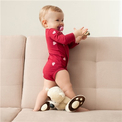 Боди детское MINAKU, рост 74-80 см, красное