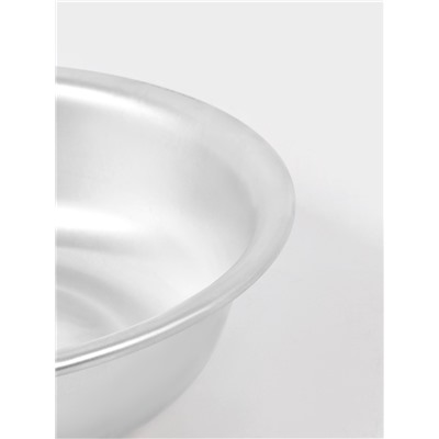 Таз алюминиевый, 14 л, d=45 см, толщина 1.75 мм, серебристый