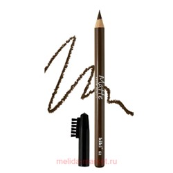 Kiki Карандаш для бровей eyebrow matte тон 62 орехово-коричневый с щеточкой-расческой