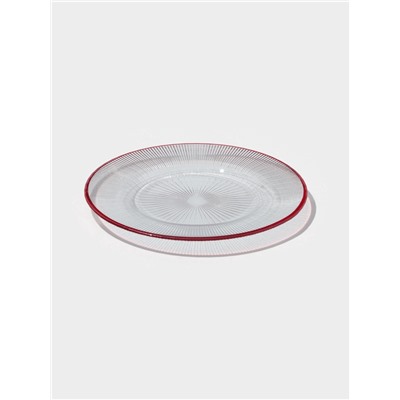 Тарелка Magistro Radiant, d=21 см, стекло, прозрачная