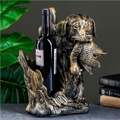 Подставка для бутылки «Охота», под бронзу, 37×22.5×30 см
