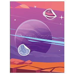 Веселые наклейки. В космосе