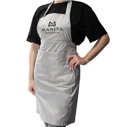 MANITA Фартук универсальный для мастера салона красоты, серый 23233