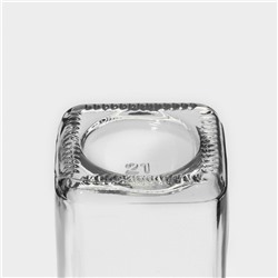 Набор баночек для специй Доляна «Эко», 120 мл, 4.5×10.5 см, 12 шт., с металлической крышкой, стекло