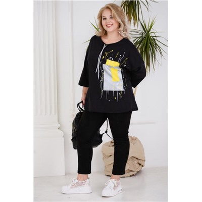 Футболка 4443 (Черный)