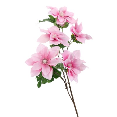 Цветы искусственные «Клематис крупноцветковый», 61×14 см, розовые