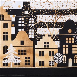 Скатерть новогодняя «Этель» Золотой город 147×180 см, 100% хлопок, саржа 190 г/м² с ГМВО